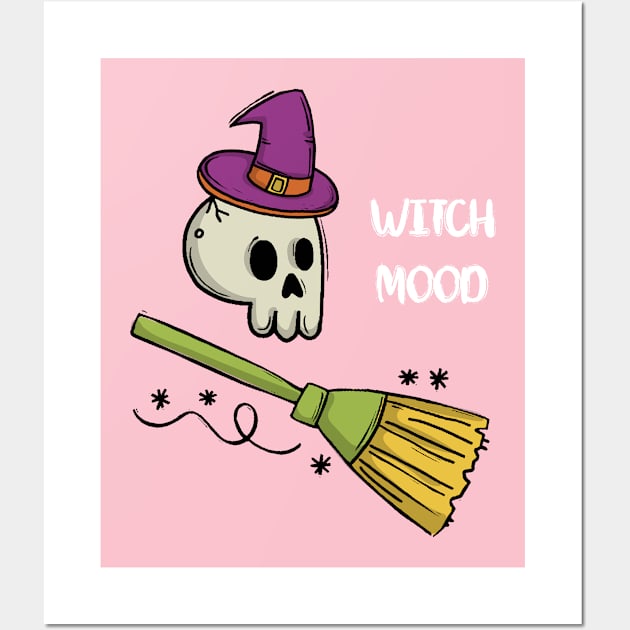 Halloween Witch Mood Wall Art by Dizzyland